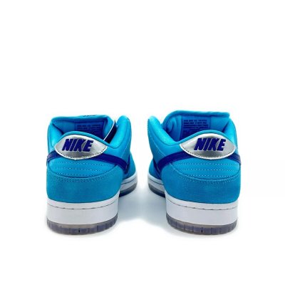 Bq6817-400 Nike Sb Dunk Low Pro Blue Fury Deep Royal Navy Silver