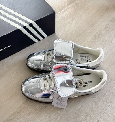 Adidas Wales Bonner Samba Silver Metallic Gum - Size 9 5