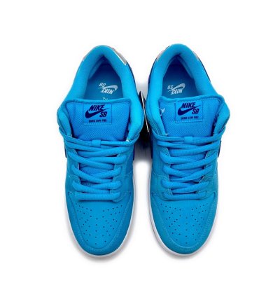 Bq6817-400 Nike Sb Dunk Low Pro Blue Fury Deep Royal Navy Silver