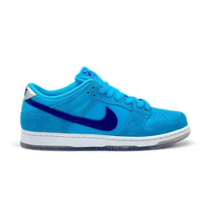 Bq6817-400 Nike Sb Dunk Low Pro Blue Fury Deep Royal Navy Silver