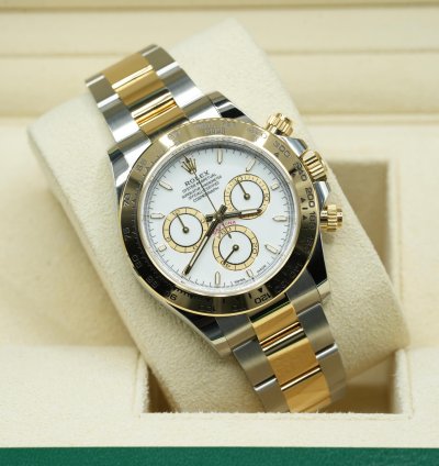 Rolex Daytona 2024 Steel And Gold Daytona White Dial Unworn Box And Papers 126503