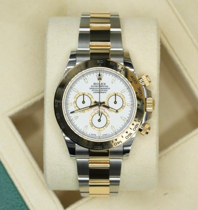 Rolex Daytona 2024 Steel And Gold Daytona White Dial Unworn Box And Papers 126503