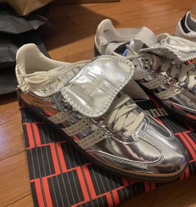 Adidas Wales Bonner Samba Sneakers Silver