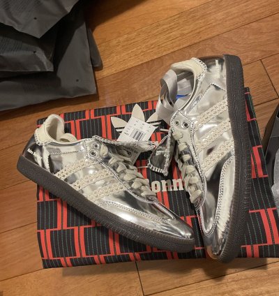 Adidas Wales Bonner Samba Sneakers Silver