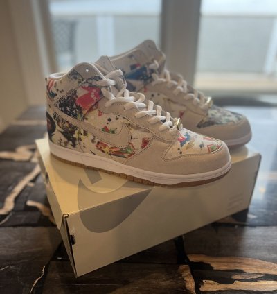 Supreme Nike Sb Dunk High Rammellzee Size 12
