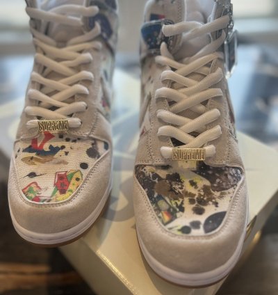 Supreme Nike Sb Dunk High Rammellzee Size 12