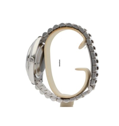 Rolex Day-date 36 White Gold Silver Dial Factory Diamond Bezel President
