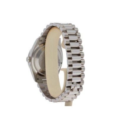 Rolex Day-date 36 White Gold Silver Dial Factory Diamond Bezel President