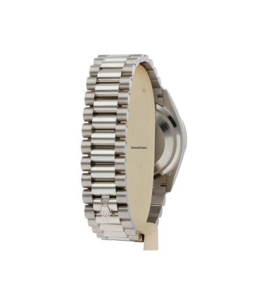 Rolex Day-date 36 White Gold Silver Dial Factory Diamond Bezel President