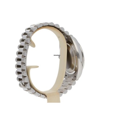 Rolex Day-date 36 White Gold Silver Dial Factory Diamond Bezel President