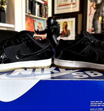 Rare Nike Sb Dunk Low Space Jam Patent Black 304292-021