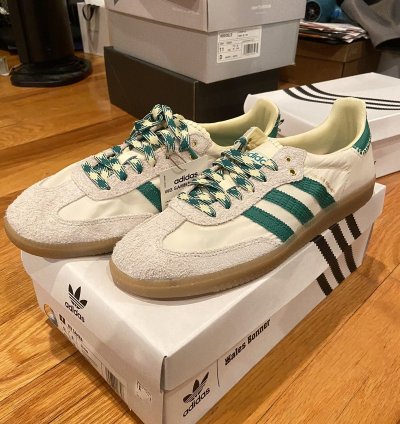 Adidas Wales Bonner Samba White And Green