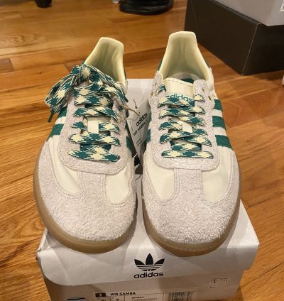 Adidas Wales Bonner Samba White And Green