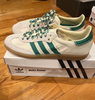 Adidas Wales Bonner Samba White And Green