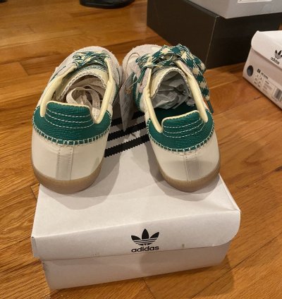 Adidas Wales Bonner Samba White And Green