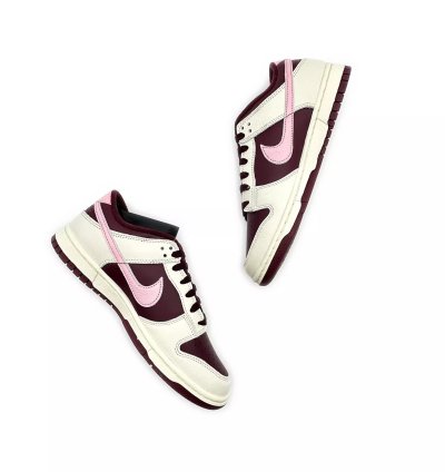 Dr9705-100 Nike Dunk Low Valentines Day 2023 Sail Beige Pink Brown Chocolate