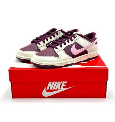 Dr9705-100 Nike Dunk Low Valentines Day 2023 Sail Beige Pink Brown Chocolate