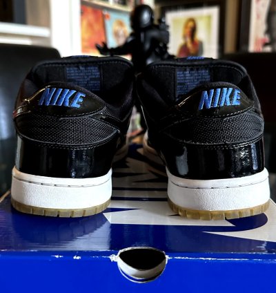 Rare Nike Sb Dunk Low Space Jam Patent Black 304292-021