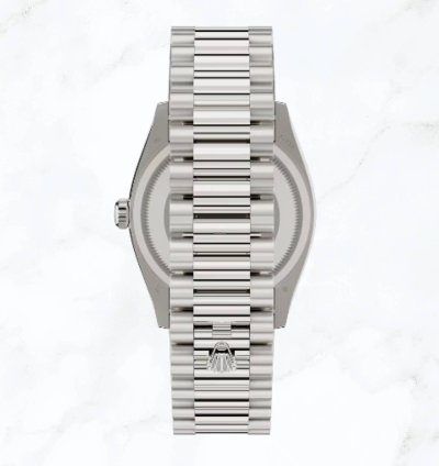 Rolex Day-date 36 White Gold White Roman Dial 128239 new Unworn