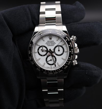 Rolex Daytona 2025 New Daytona Panda White Dial 126500ln New Unworn Full Set
