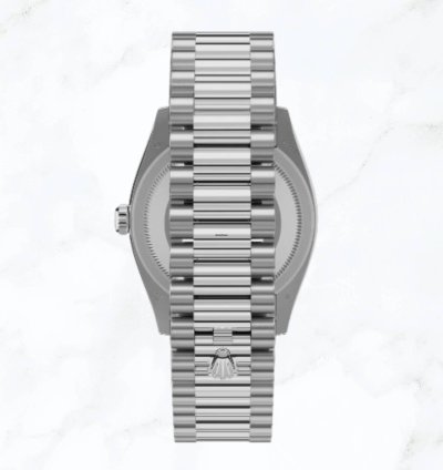Rolex Day-date 36 White Gold White Roman Dial 128349rbr new Unworn