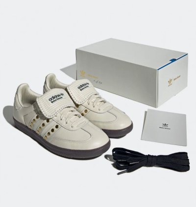 Adidas Wales Bonner Studded Samba White Size 9 Ships Asap
