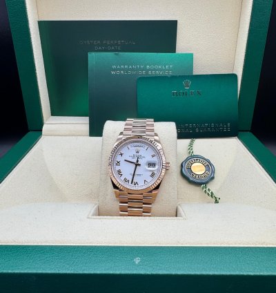 Rolex Day-date 36 White Roman Dial Unworn