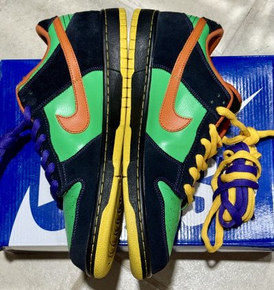 Rare- Nike Sb Dunk Low Green Spark Halloween - Size 11 5