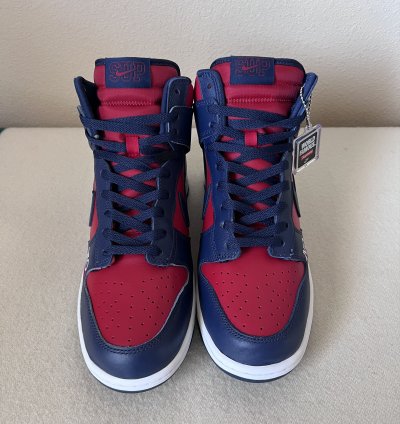 Supreme Nike Sb Dunk High Varsity Red Navy