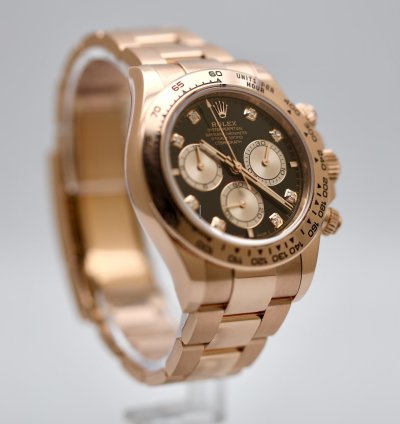 Rolex Daytona 2025 Rose Gold Daytona Black Diamond Dial Unworn 126505