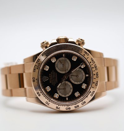 Rolex Daytona 2025 Rose Gold Daytona Black Diamond Dial Unworn 126505