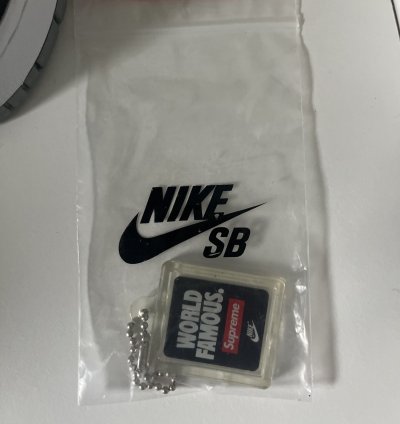 Supreme Nike Sb Dunk Low Jewel Swoosh Silver