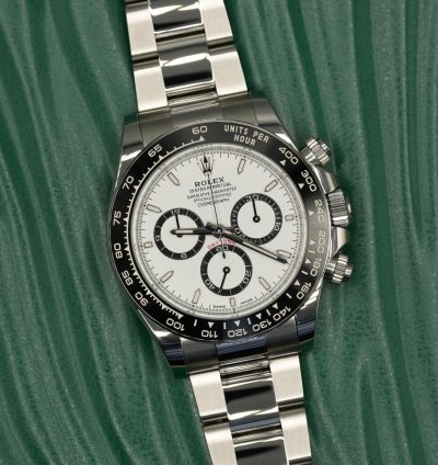Rolex Daytona 2025 Steel Daytona White Dial Panda New Release Unworn Box Papers 126500ln