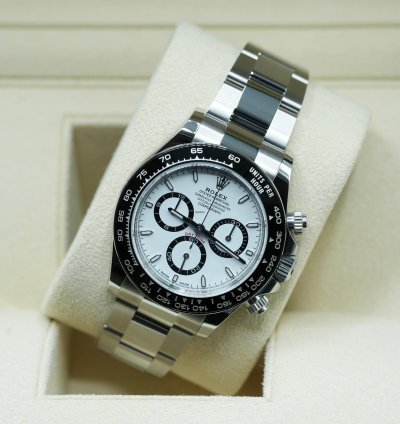 Rolex Daytona 2025 Steel Daytona White Dial Panda New Release Unworn Box Papers 126500ln