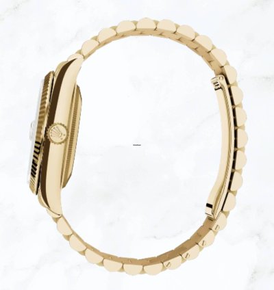 Rolex Day-date 36 Yellow Gold Champagne Diamond Dial 128238 new Unworn
