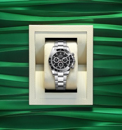 Rolex Daytona 2025 Unworn Daytona Stainless Steel Black Bezel Black Dial
