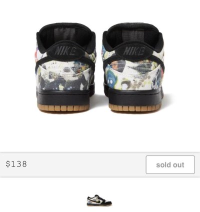 Supreme Nike Sb Dunk Low Rammellzee