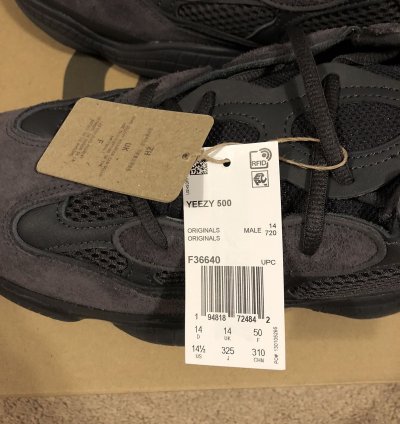 Adidas Yeezy 500 Utility Black 14 5