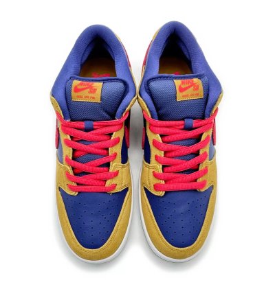 Nike Sb Dunk Low Pro Wheat Purple Reverse Papa Bear Red