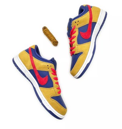 Nike Sb Dunk Low Pro Wheat Purple Reverse Papa Bear Red