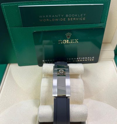 Rolex Daytona 40 White Gold Steel Grey Index Dial Black Sub-dials Oysterflex 116519ln