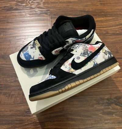 Supreme Nike Sb Rammellzee Dunk Low Black