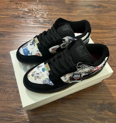 Supreme Nike Sb Rammellzee Dunk Low Black
