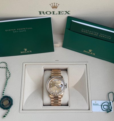 Rolex Day-date 36 Yellow Gold Ref 128238 Year 2022 Unworn