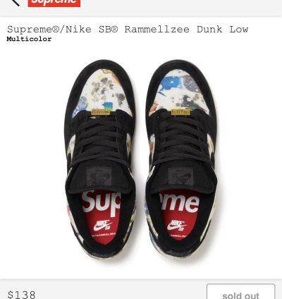Supreme Nike Sb Remmellezee Dunk Low