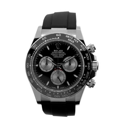 Rolex Daytona 40mm 18k White Gold Black Dial Black Bezel 126519ln