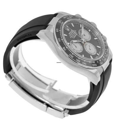 Rolex Daytona 40mm 18k White Gold Black Dial Black Bezel 126519ln