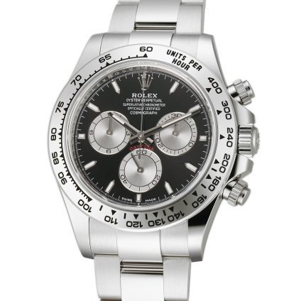 Rolex Daytona 40mm 18k White Gold Black Dial Caliber 4131