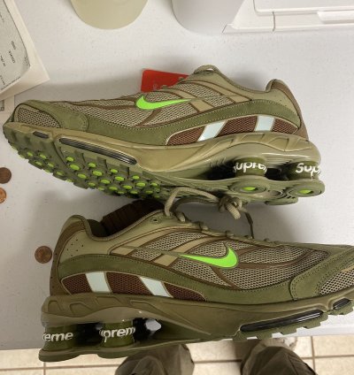Supreme Nike Shox 2 Olive