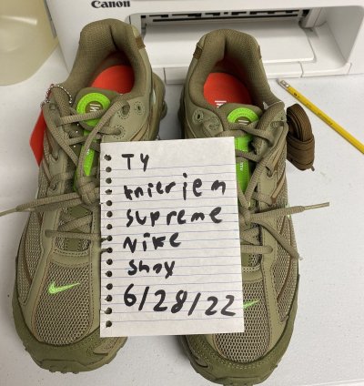 Supreme Nike Shox 2 Olive